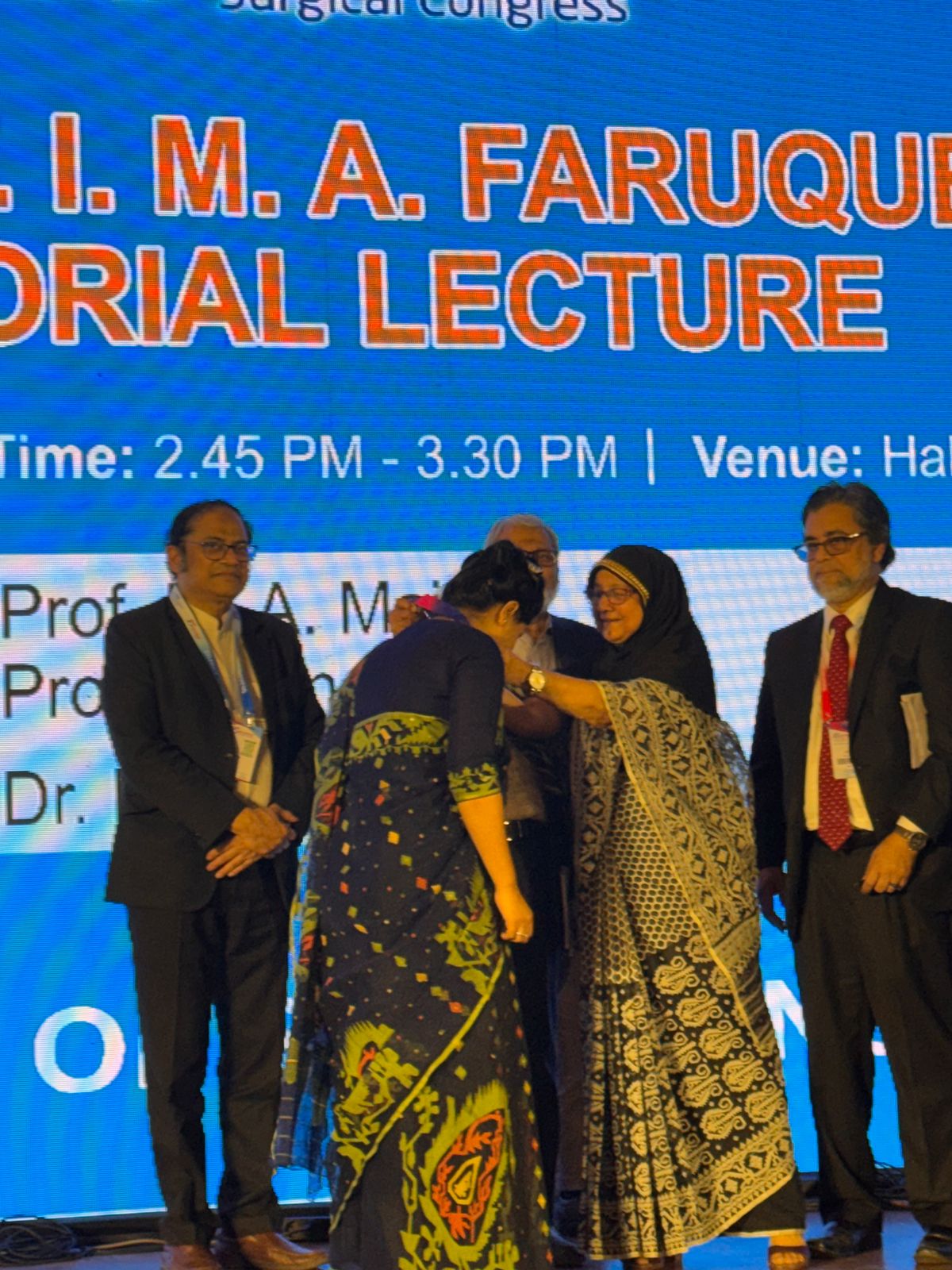 TIMA Faruq Memorial Gold Medal receiving ceremony